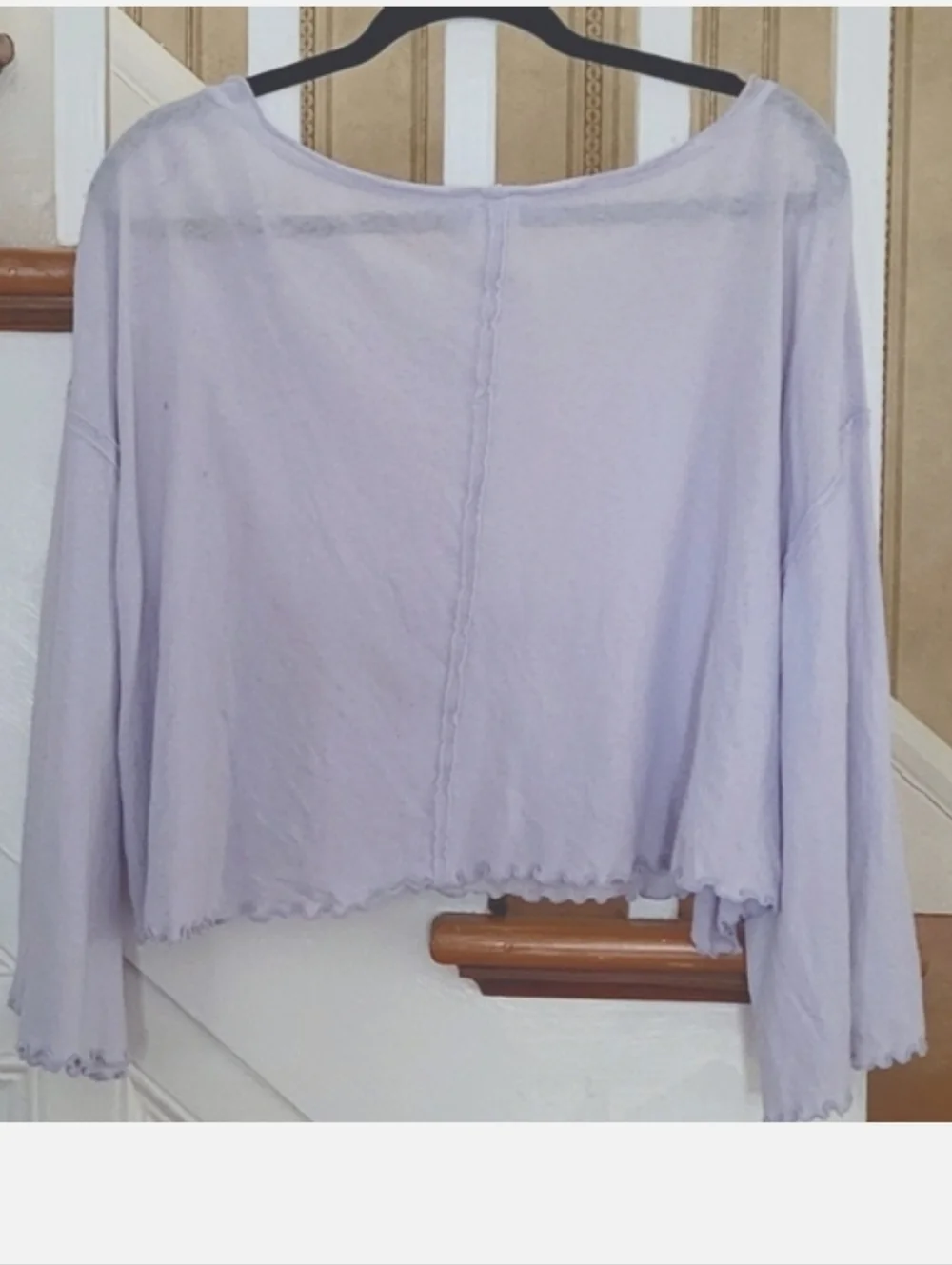WE THE FREE Bird Gang Purple Longsleeve Shirt Top Size Small - Picture 2 of 5